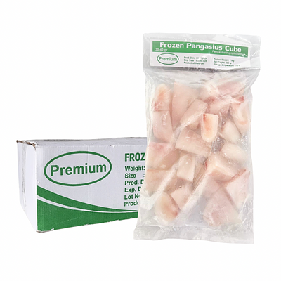 ปลาดอลลี่หั่นชิ้นแช่แข็ง (Premuim) ปลาดอลลี่ติดท้องหั่นชิ้น Nw.50%